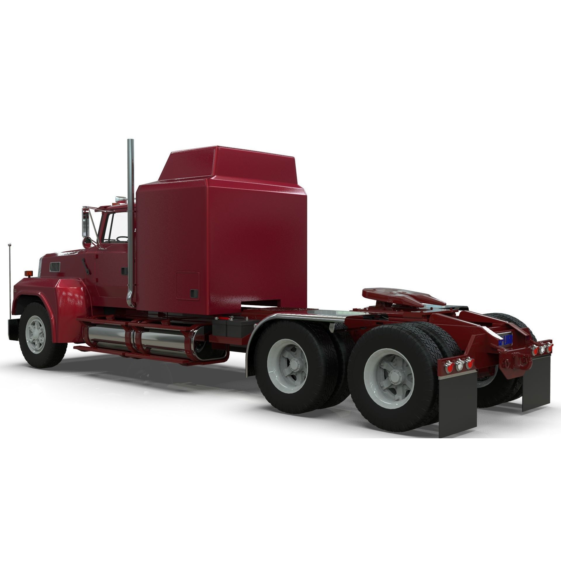 LTL 9000 Sleeper Cab Tandem - Game-Ready 3D Model - View 27