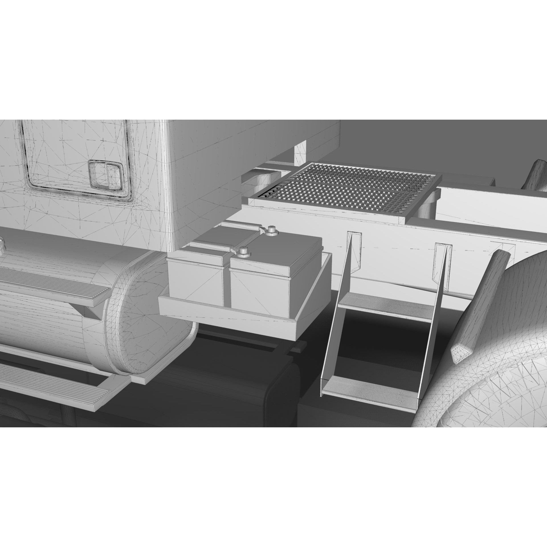 LTL 9000 Sleeper Cab Tandem - Game-Ready 3D Model - View 37
