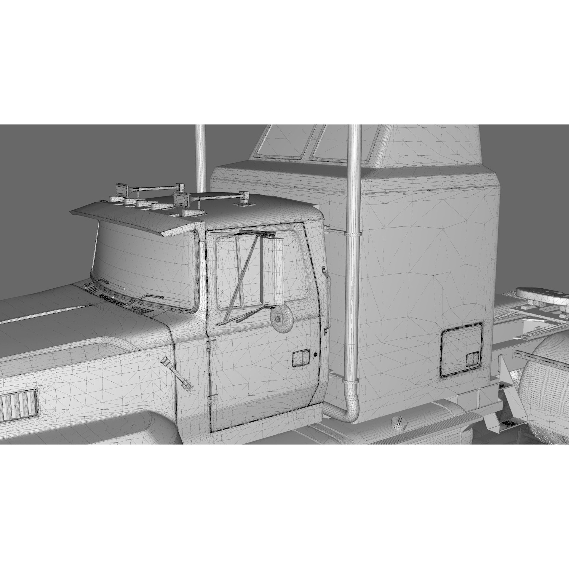 LTL 9000 Sleeper Cab Tandem - Game-Ready 3D Model - View 38