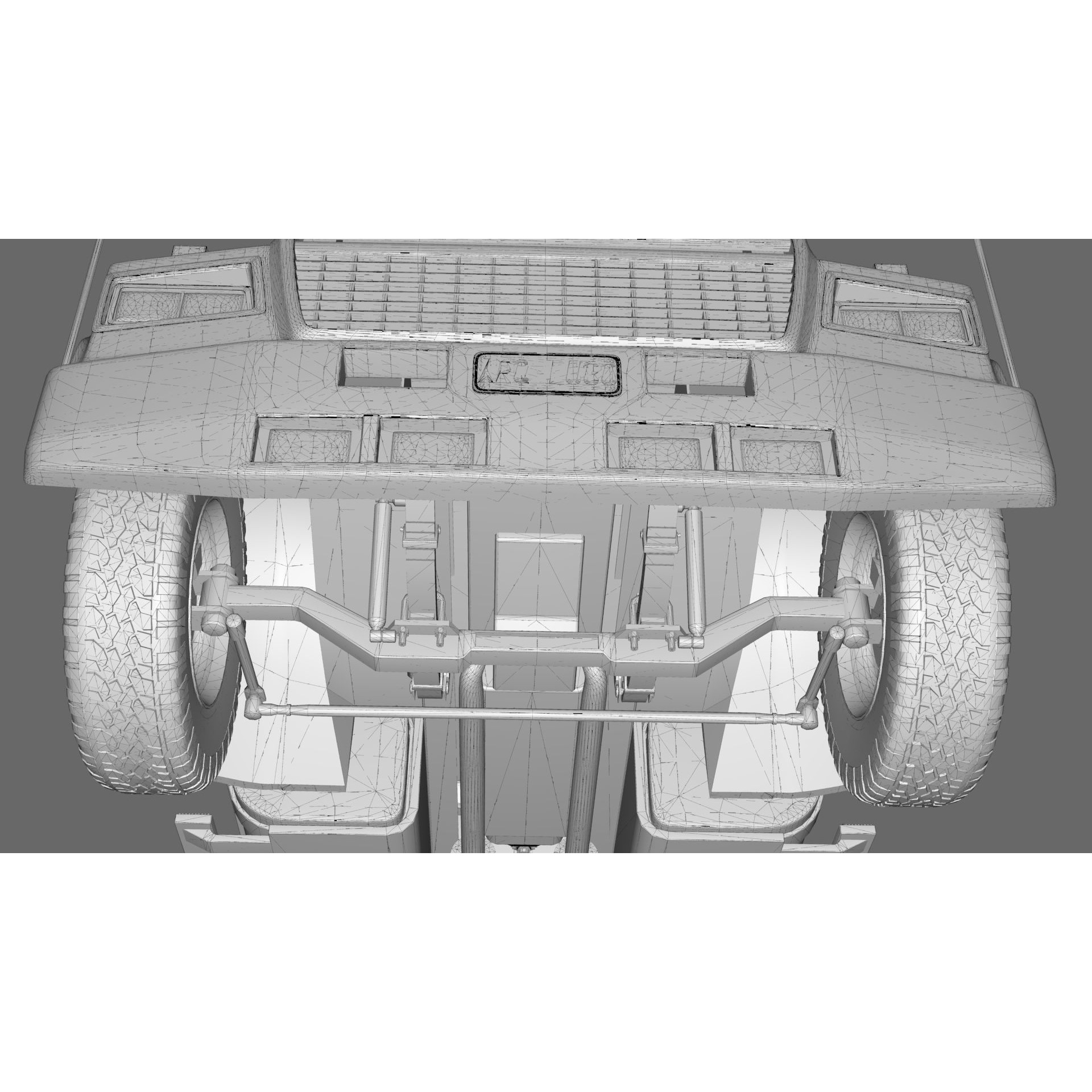 LTL 9000 Sleeper Cab Tandem - Game-Ready 3D Model - View 43