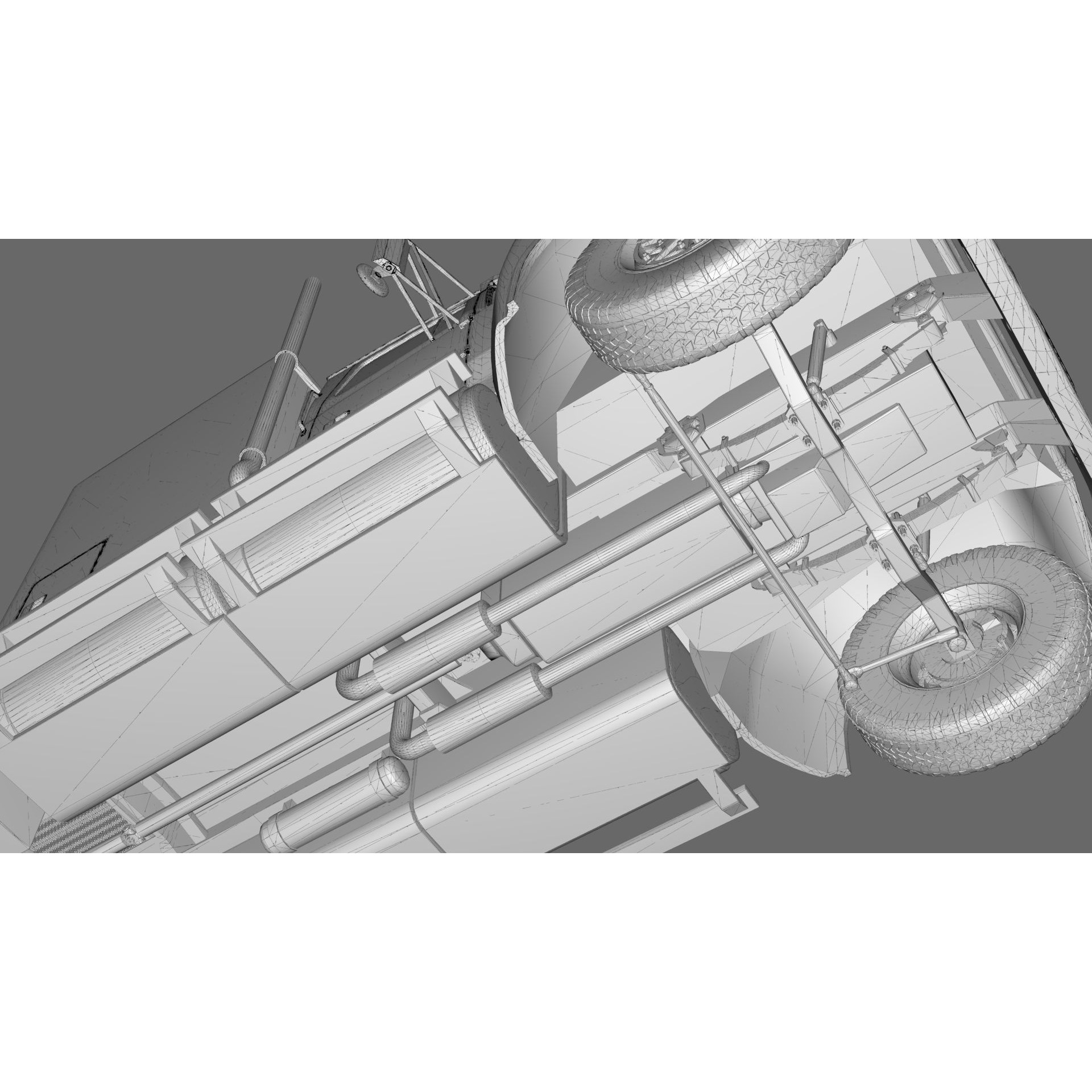 LTL 9000 Sleeper Cab Tandem - Game-Ready 3D Model - View 46