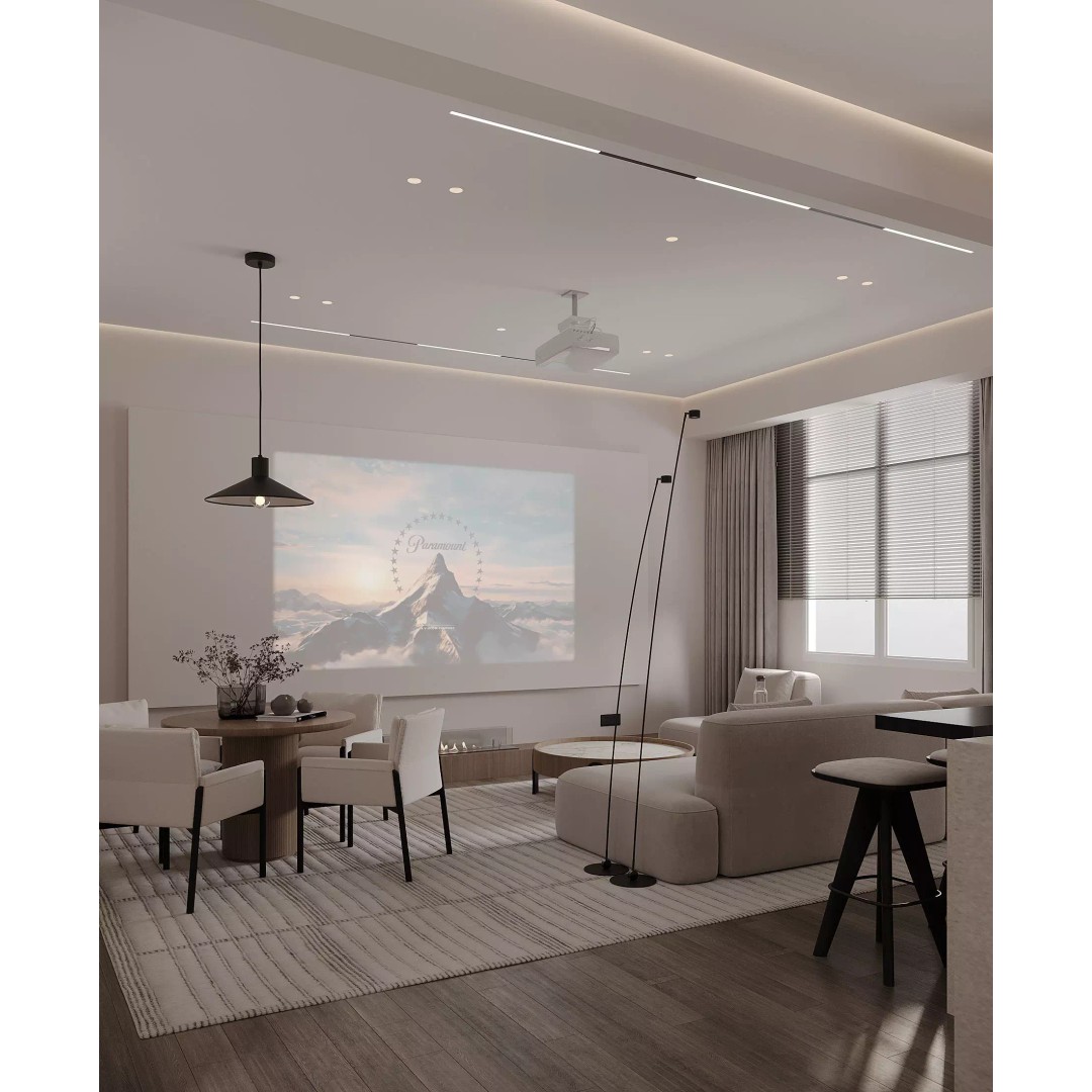 Modern Living Room and Hall 3D Model – Contemporary Interior Design, FBX - View 18