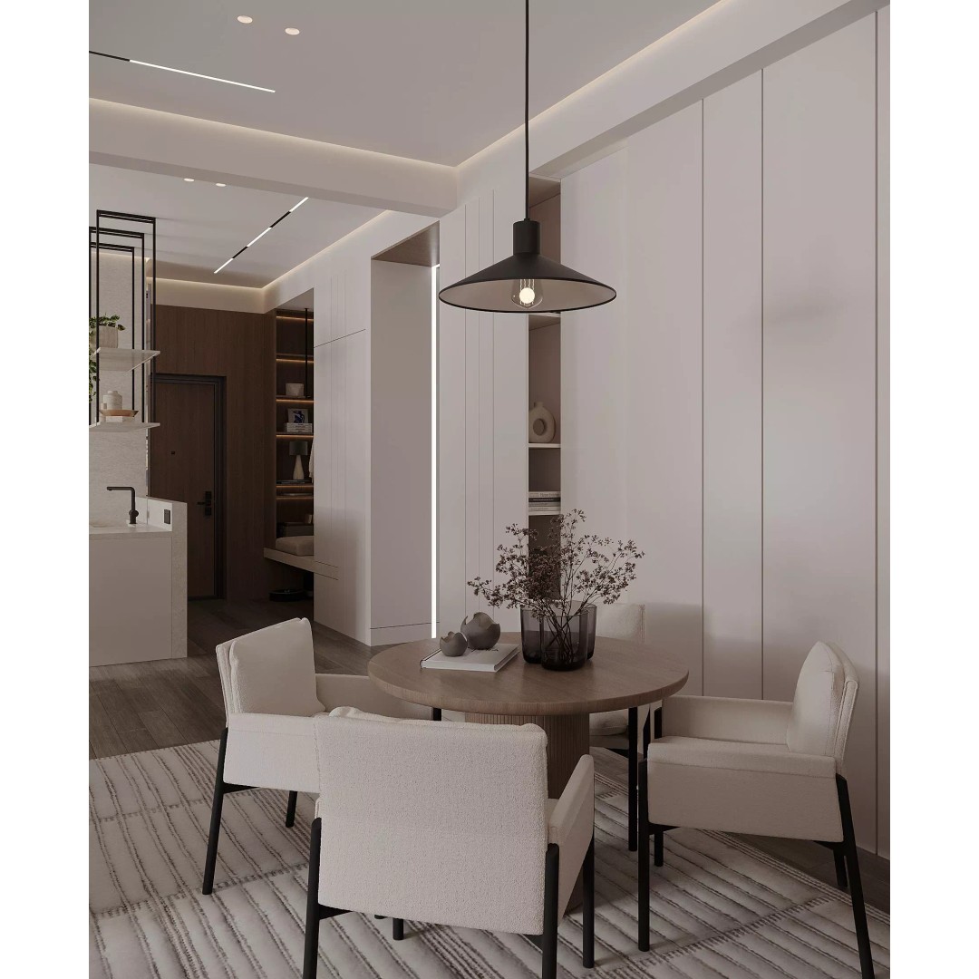 Modern Living Room and Hall 3D Model – Contemporary Interior Design, FBX - View 22