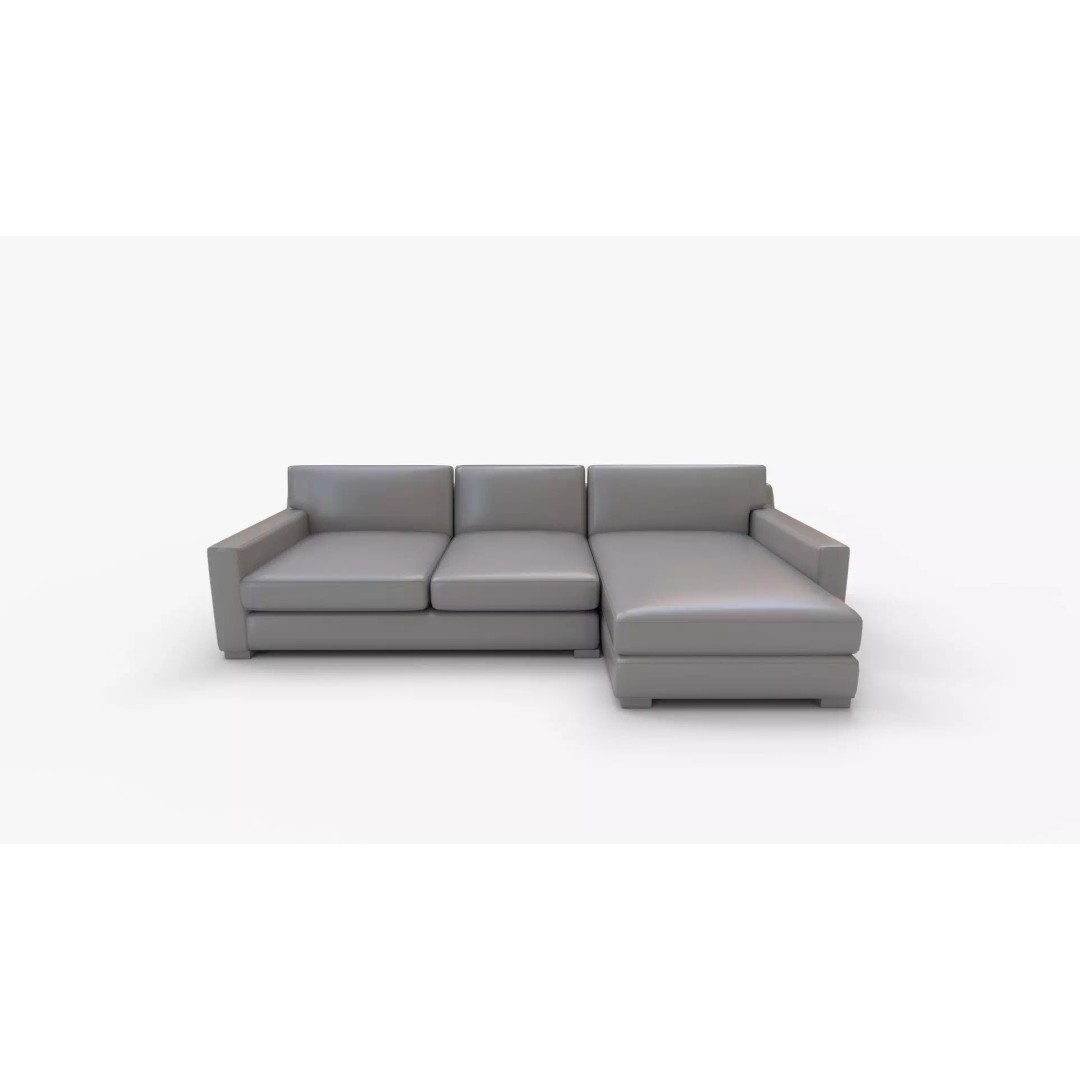 Axis 2 Piece Right Arm Double Chaise Sectional Sofa 3D Model – PBR Textures, Blender, FBX - View 12