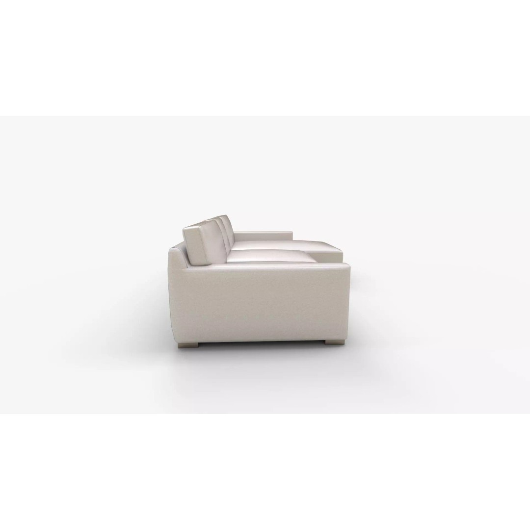 Axis 2 Piece Right Arm Double Chaise Sectional Sofa 3D Model – PBR Textures, Blender, FBX - View 3