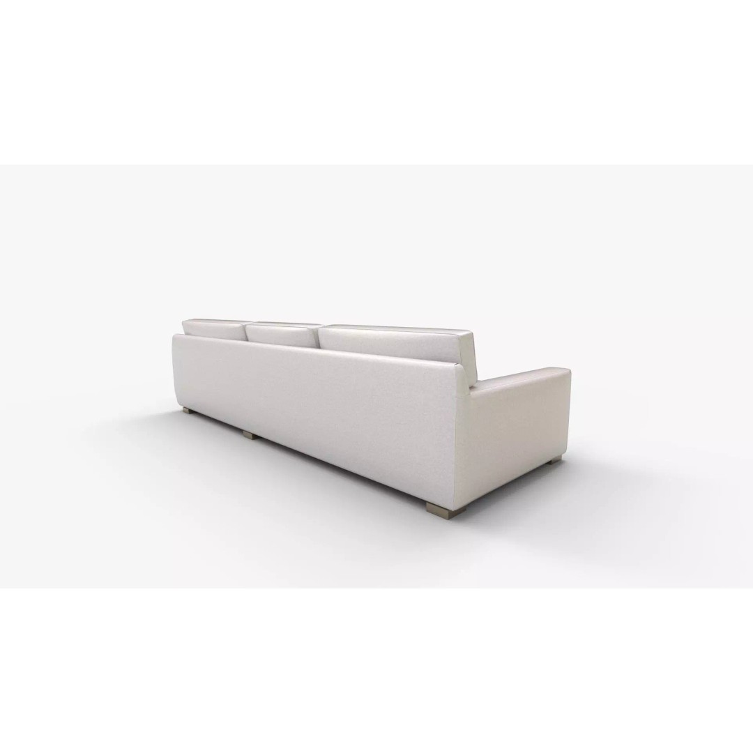 Axis 2 Piece Right Arm Double Chaise Sectional Sofa 3D Model – PBR Textures, Blender, FBX - View 4