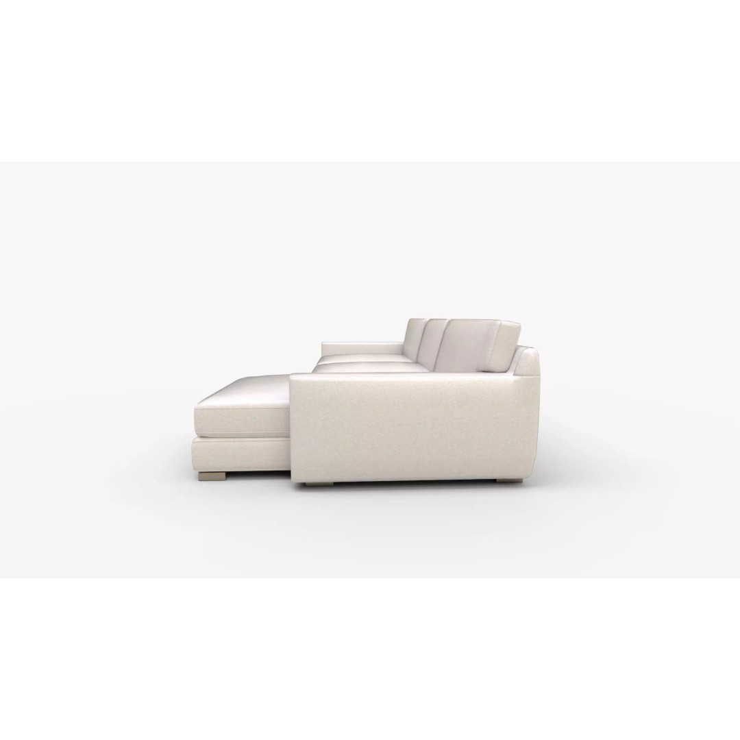 Axis 2 Piece Right Arm Double Chaise Sectional Sofa 3D Model – PBR Textures, Blender, FBX - View 7