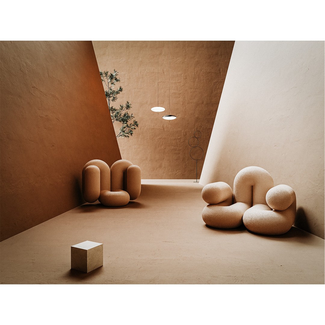Abstract Spaces 3D Model – Minimalist Interior Design, Keyshot3D - View 3
