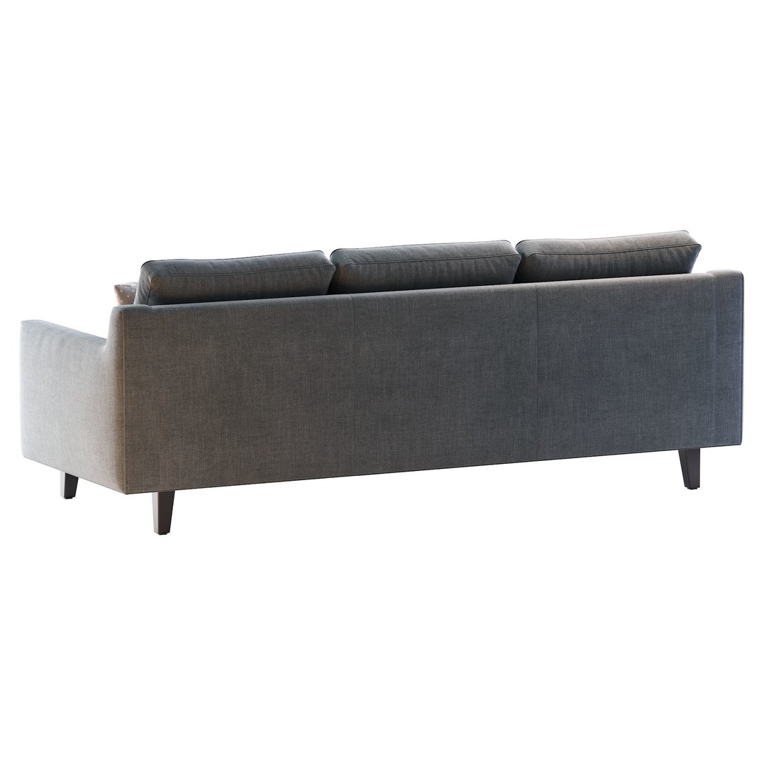 Beverly Sofa 3D Model – Contemporary Sofa with Cushions, OBJ & FBX - View 16