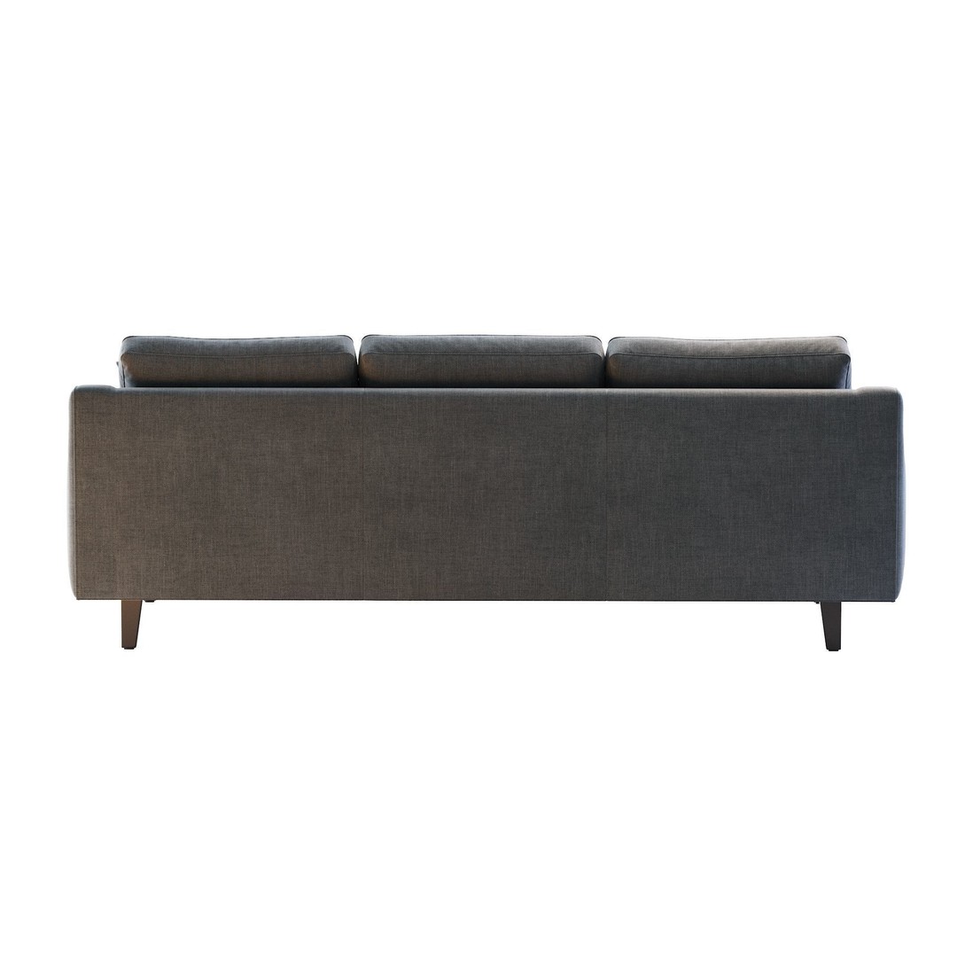 Beverly Sofa 3D Model – Contemporary Sofa with Cushions, OBJ & FBX - View 17