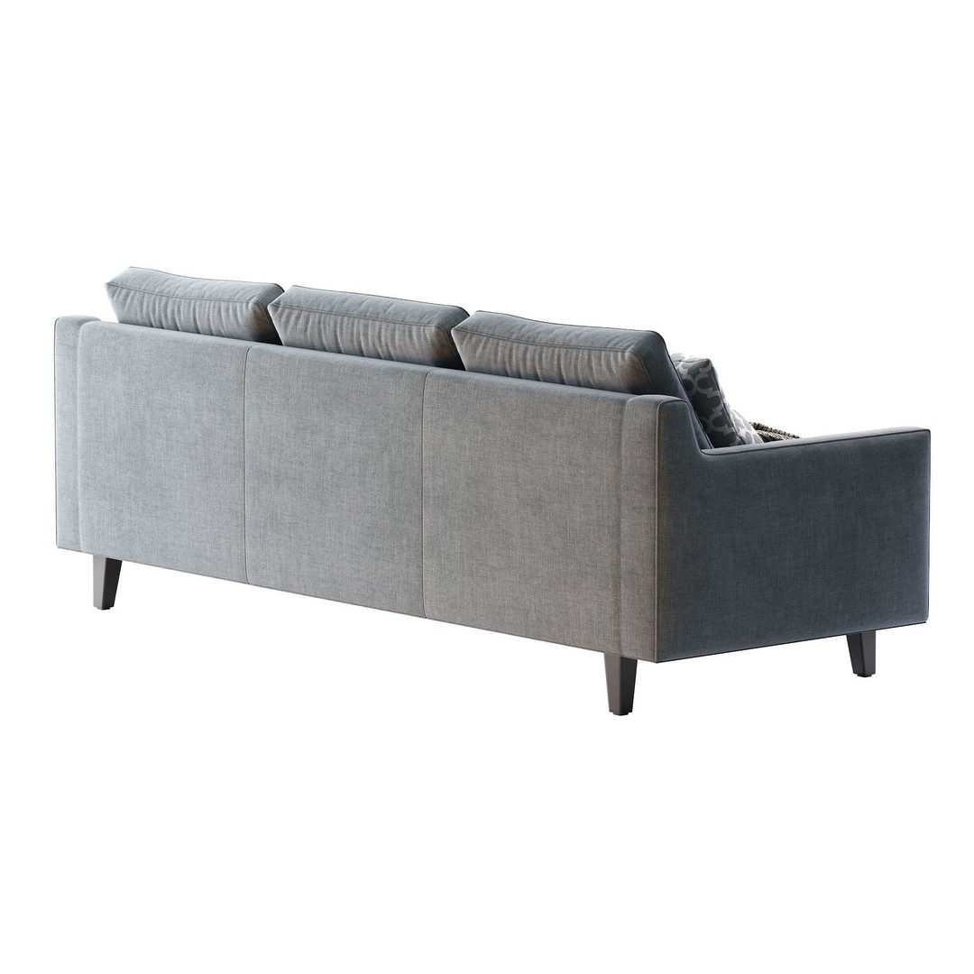 Beverly Sofa 3D Model – Contemporary Sofa with Cushions, OBJ & FBX - View 20
