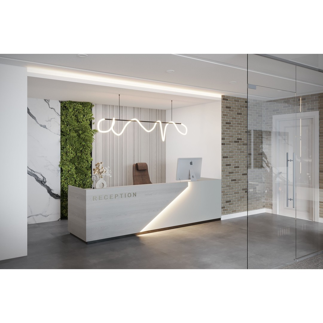 Office Design 3D Model – Contemporary Interior with Textures, FBX - View 8