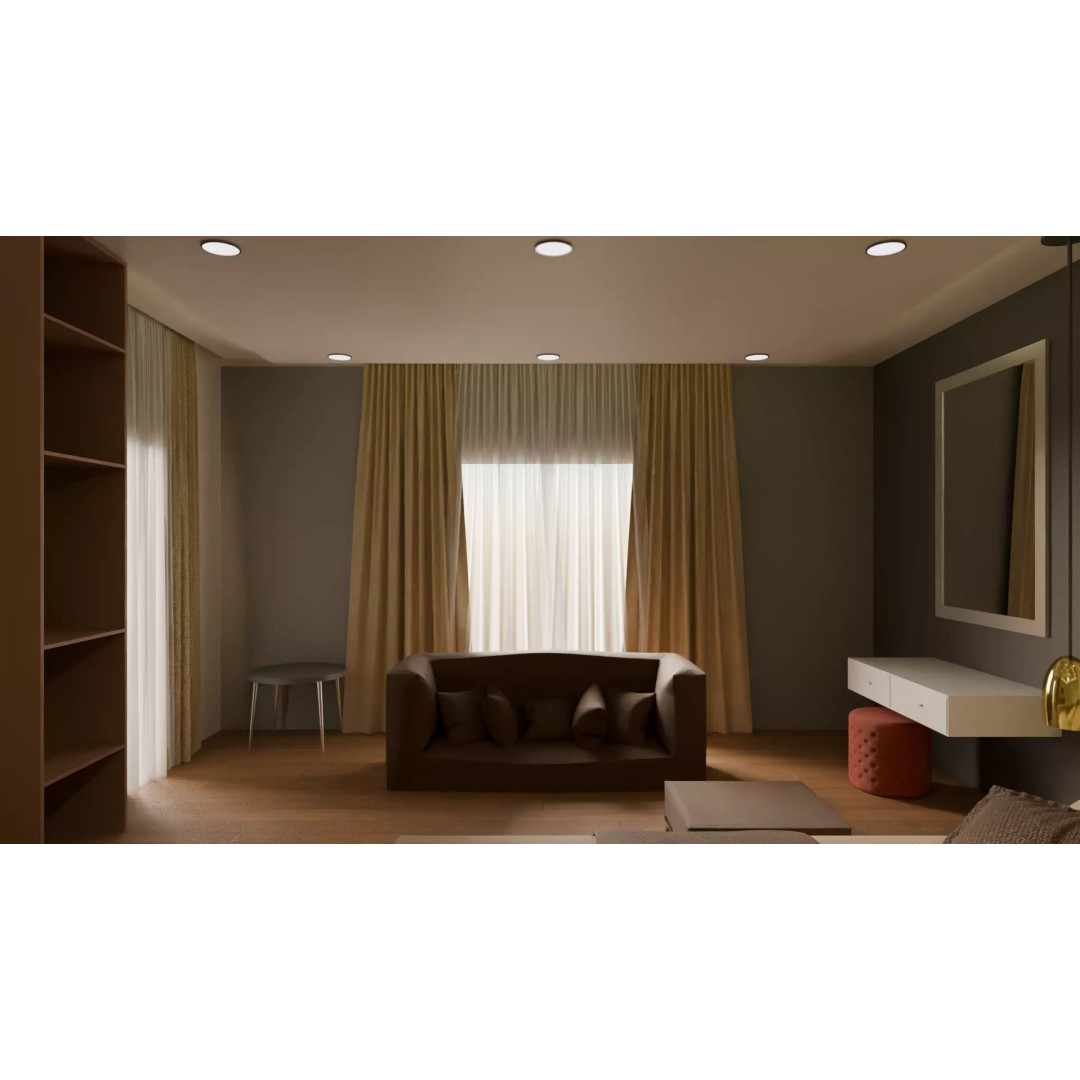 Luxury Bedroom 3D Model – Low Poly Interior Design Asset, FBX - View 4