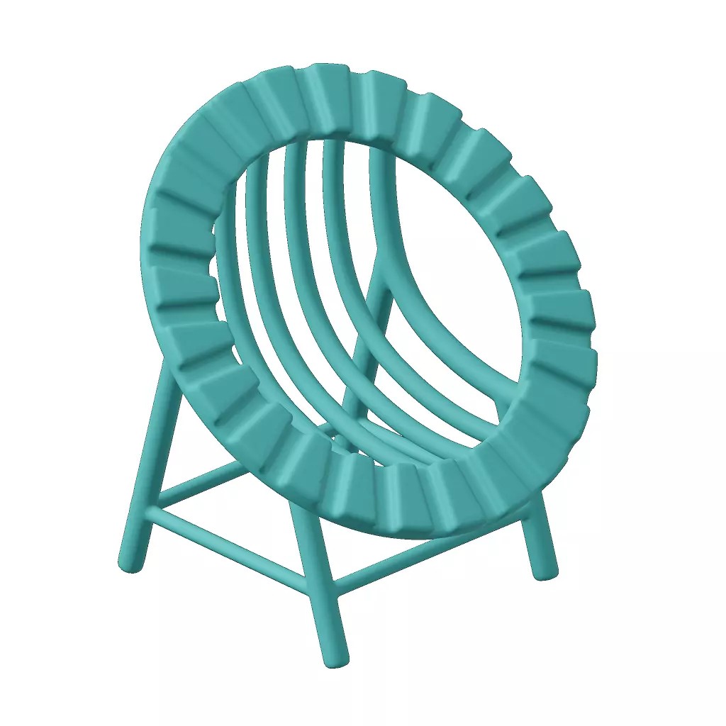 Plastic Toddler Chair 3D Model – Game-Ready PBR Asset, FBX, OBJ - View 2