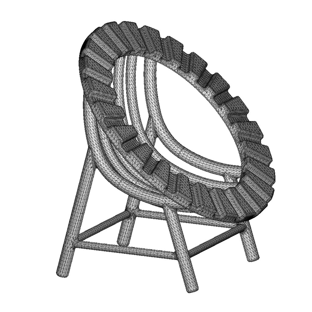 Plastic Toddler Chair 3D Model – Game-Ready PBR Asset, FBX, OBJ - View 5