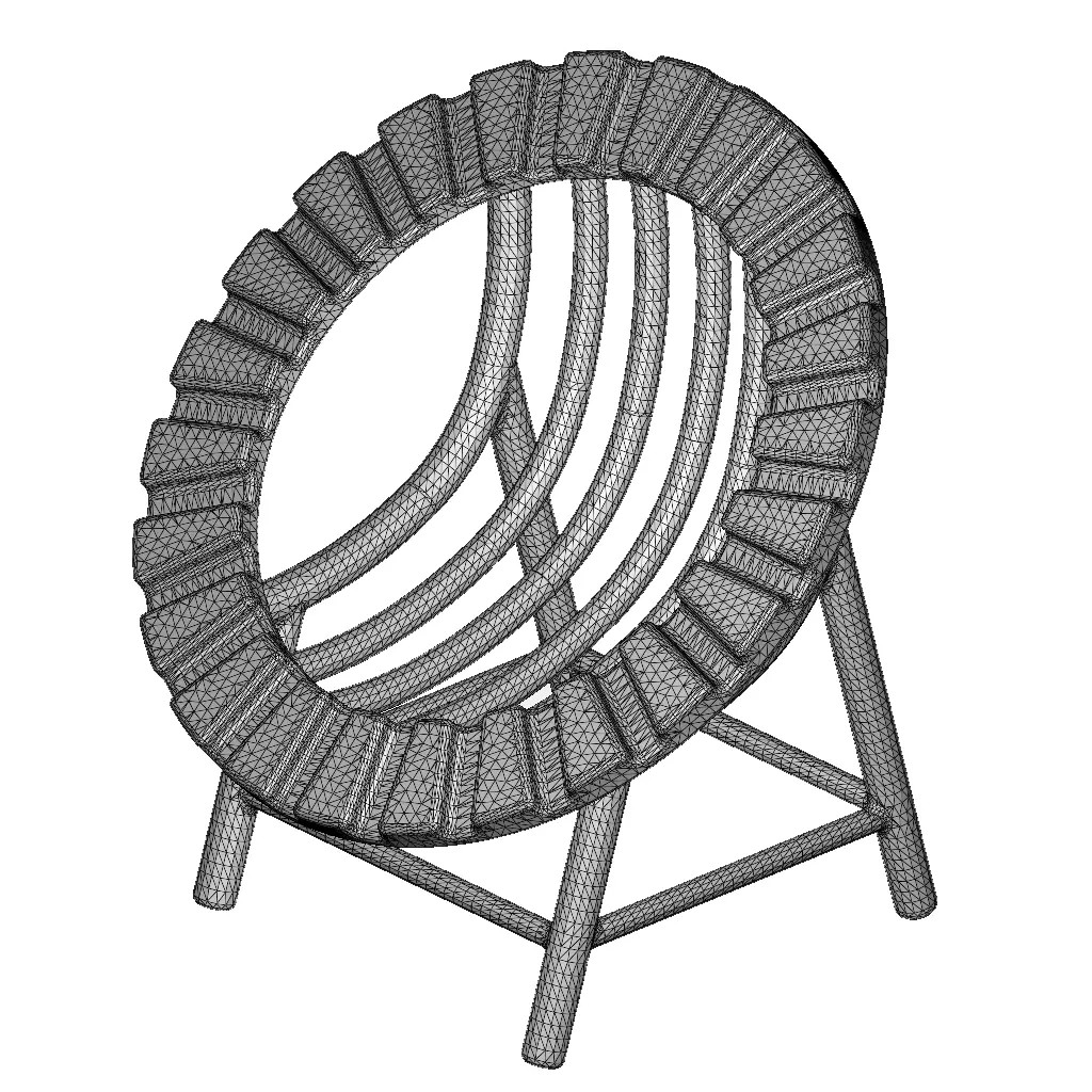 Plastic Toddler Chair 3D Model – Game-Ready PBR Asset, FBX, OBJ - View 6