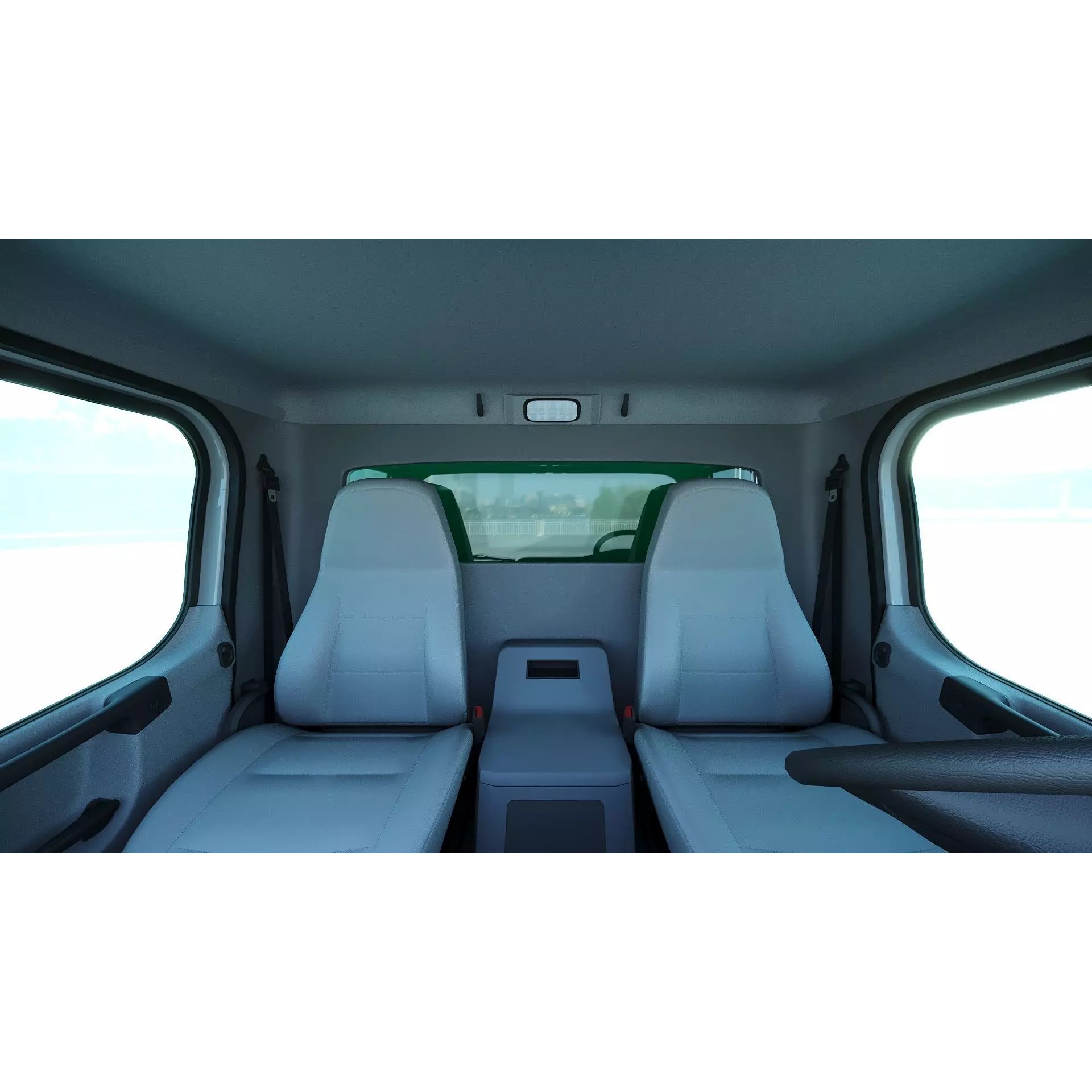 Freightliner M2 106 Garbage Truck - Low-Poly Game-Ready 3D Model - View 19