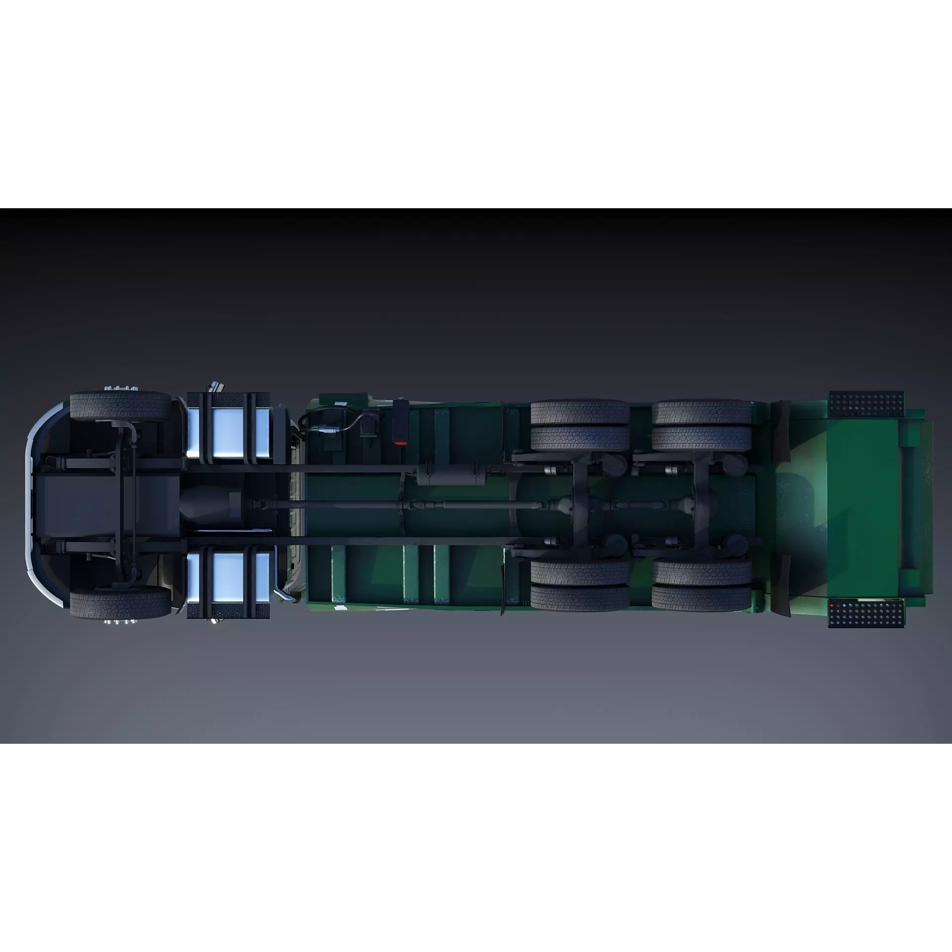 Freightliner M2 106 Garbage Truck - Low-Poly Game-Ready 3D Model - View 27