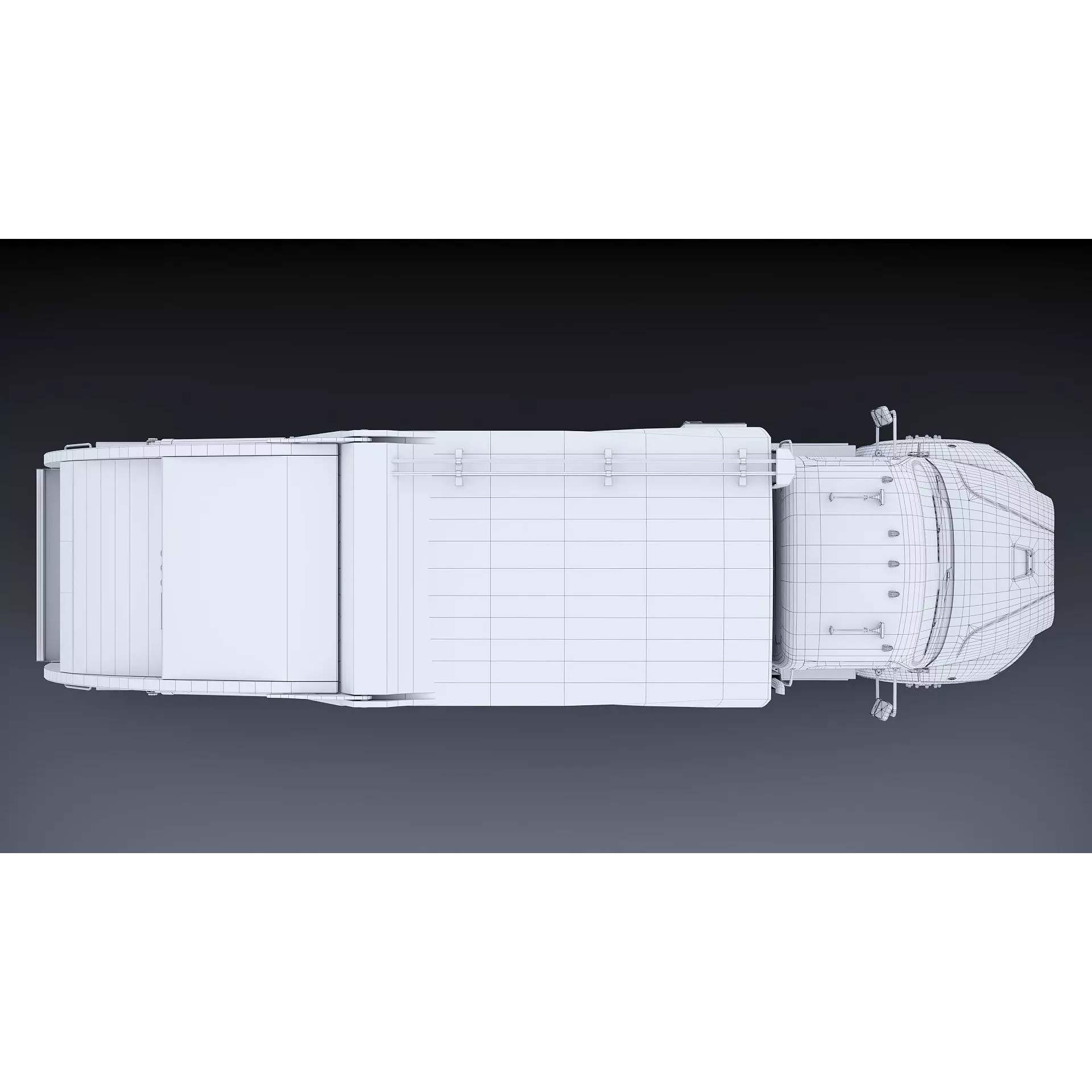 Freightliner M2 106 Garbage Truck - Low-Poly Game-Ready 3D Model - View 40