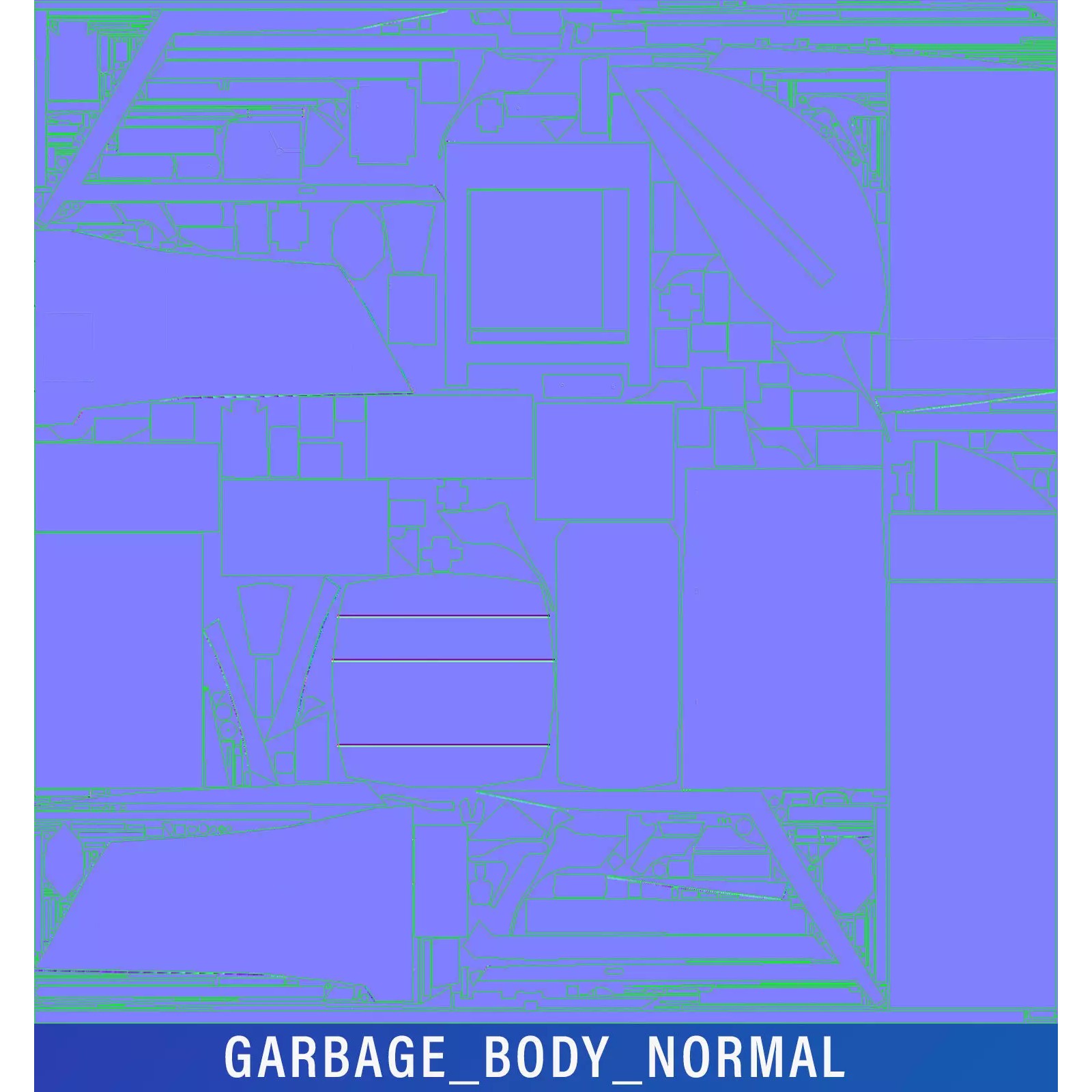 Freightliner M2 106 Garbage Truck - Low-Poly Game-Ready 3D Model - View 52