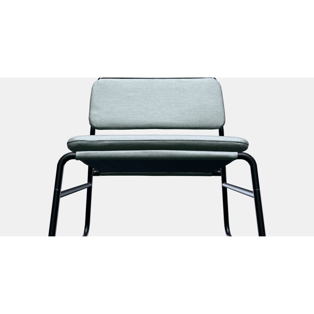 LINNEBACK Easy Chair 2 3D Model – Modern Armchair with PBR Textures - View 12