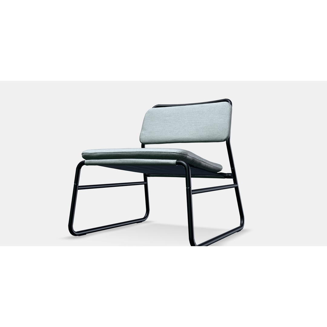 LINNEBACK Easy Chair 2 3D Model – Modern Armchair with PBR Textures - View 14
