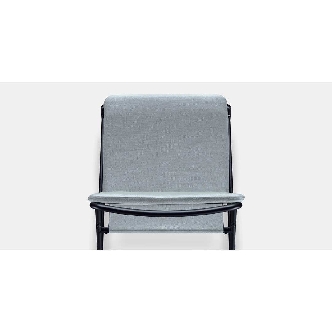 LINNEBACK Easy Chair 2 3D Model – Modern Armchair with PBR Textures - View 7