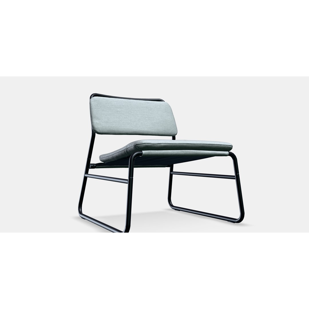 LINNEBACK Easy Chair 2 3D Model – Modern Armchair with PBR Textures - View 8