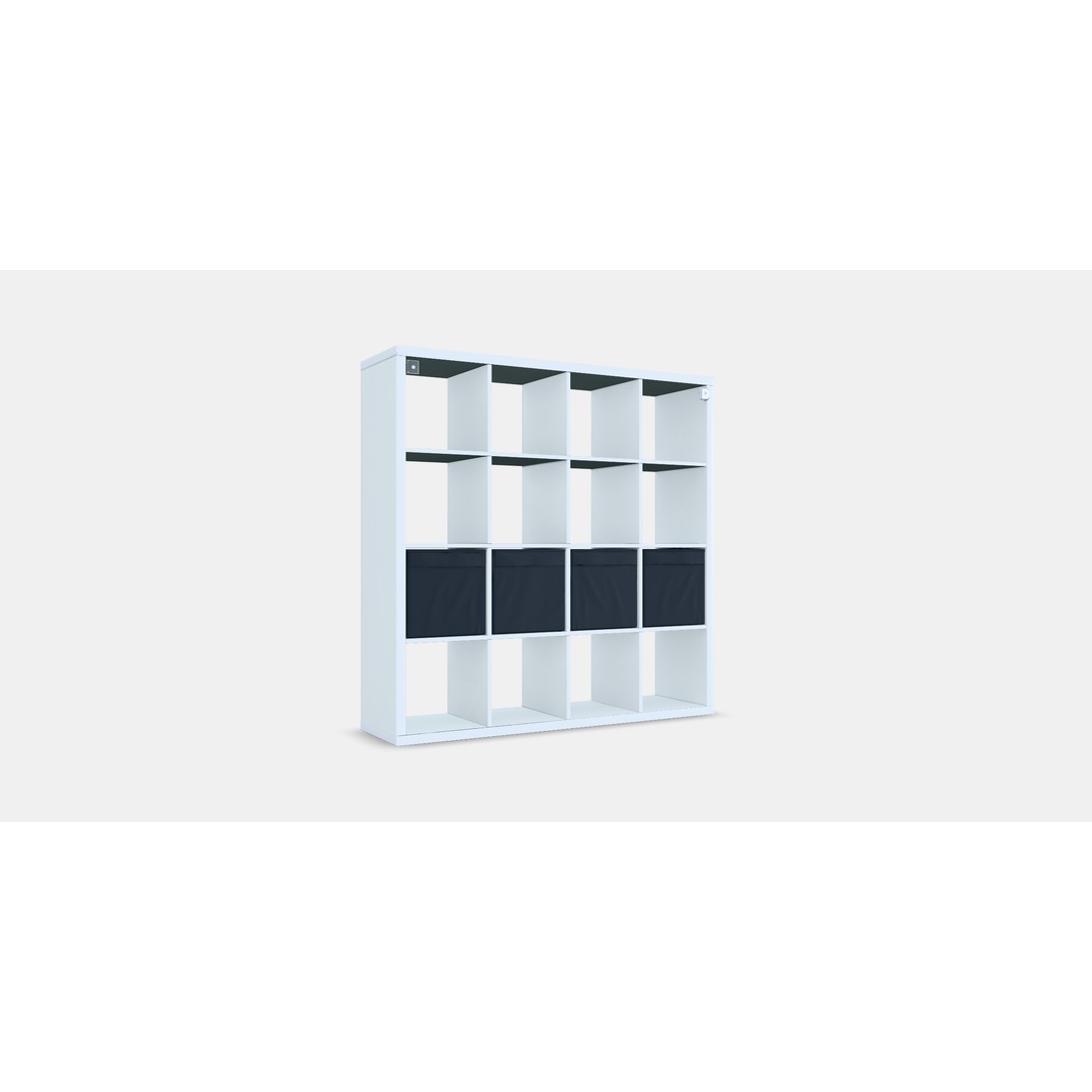 KALLAX Shelving Unit 3D Model – Modern Storage Organizer, FBX