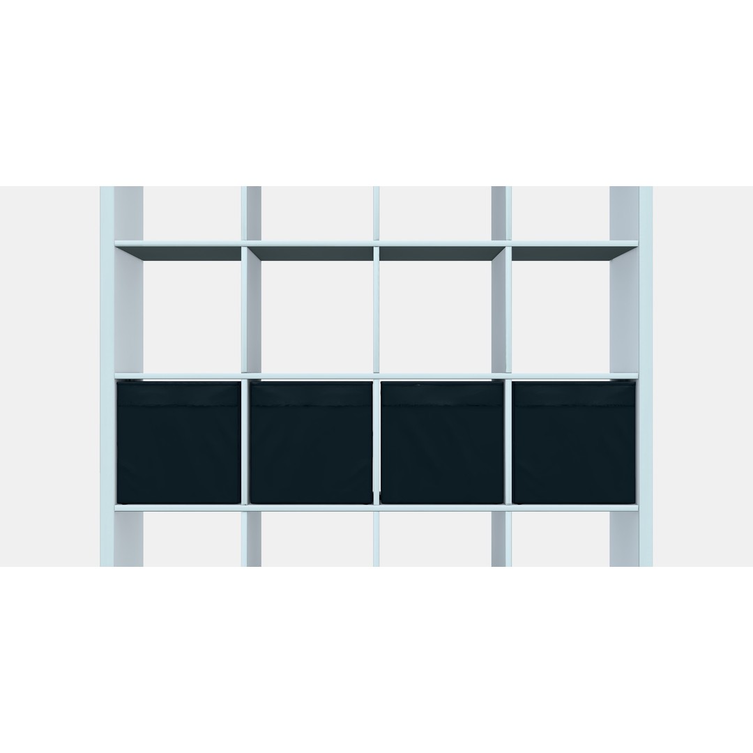 KALLAX Shelving Unit 3D Model – Modern Storage Organizer, FBX - View 12