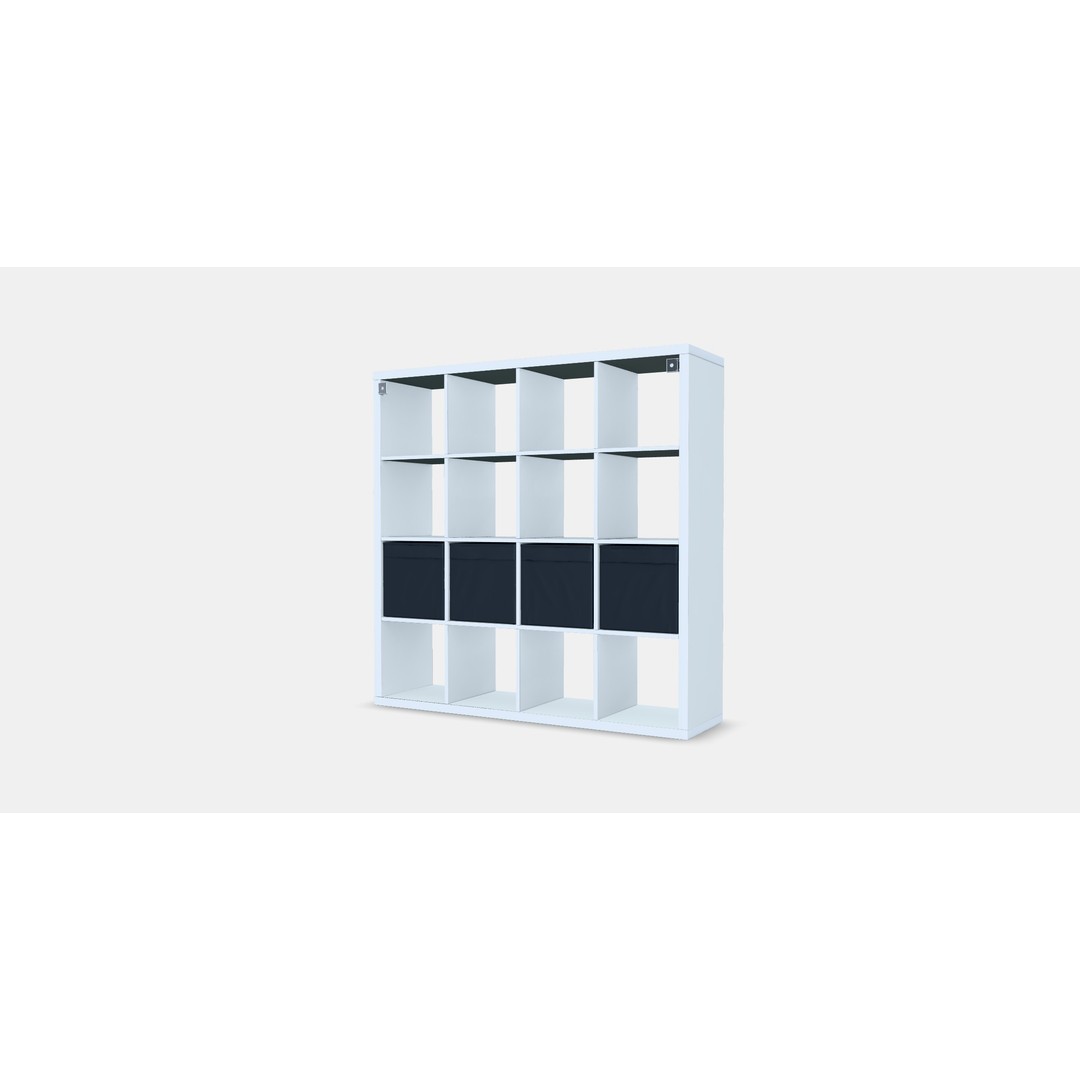 KALLAX Shelving Unit 3D Model – Modern Storage Organizer, FBX - View 5