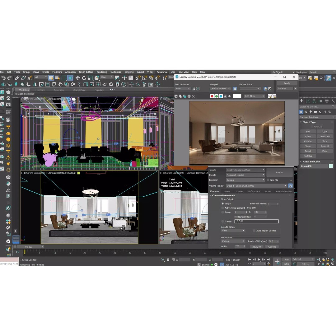 Luxury Duplex Apartment 3D Model – Modern Interior, 3ds Max - View 26