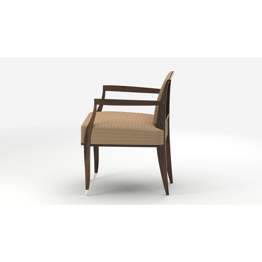 Chair 196 3D Model – Classic Wooden Design, PBR Textures, FBX - View 13