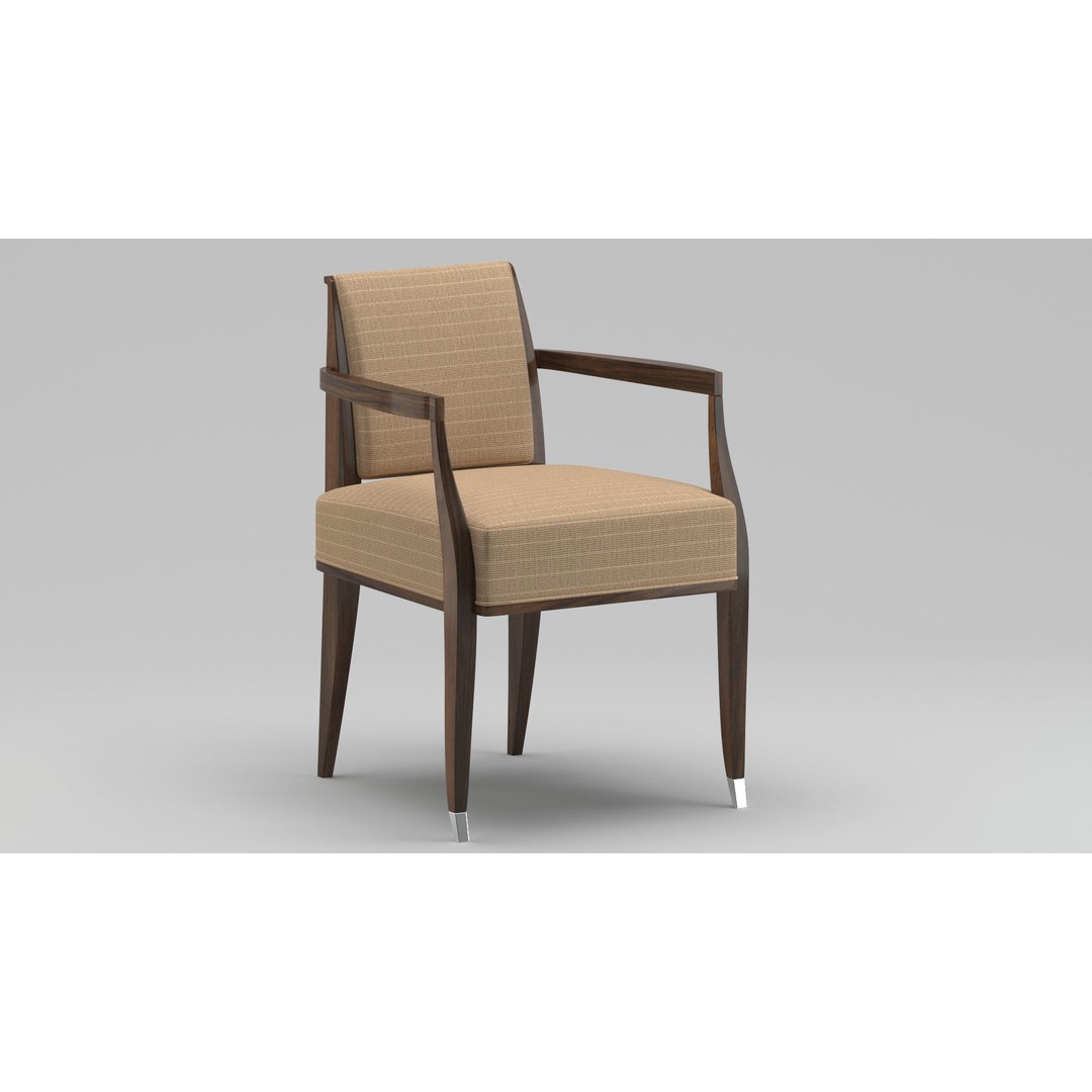 Chair 196 3D Model – Classic Wooden Design, PBR Textures, FBX - View 5