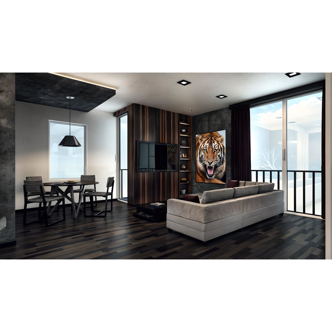 Modern Apartment 3D Model – Low Poly Interior Design, FBX & OBJ