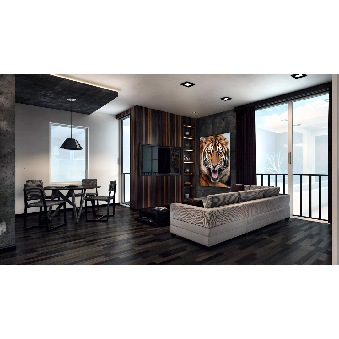 Modern Apartment 3D Model – Low Poly Interior Design, FBX & OBJ - View 2