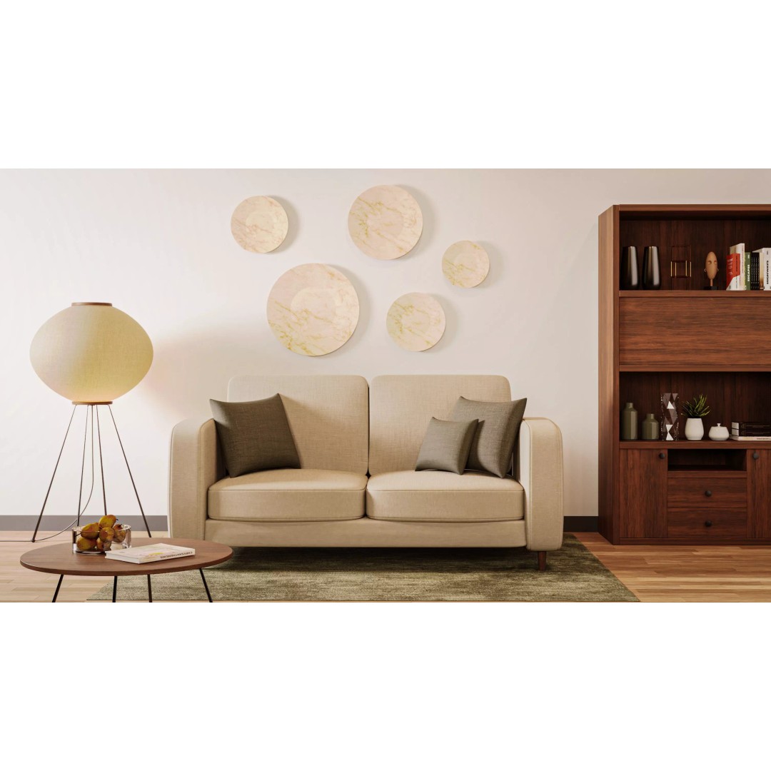 Modern Living Room 3D Model – Contemporary Archviz Scene, FBX - View 2