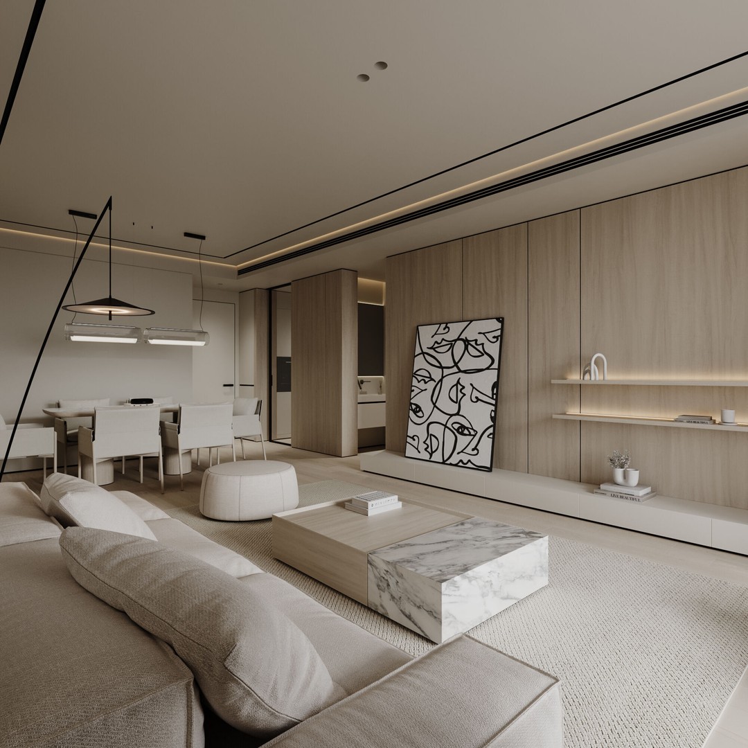 Apartment Interior Scene 3D Model – Realistic Textured Interior, Corona Renderer