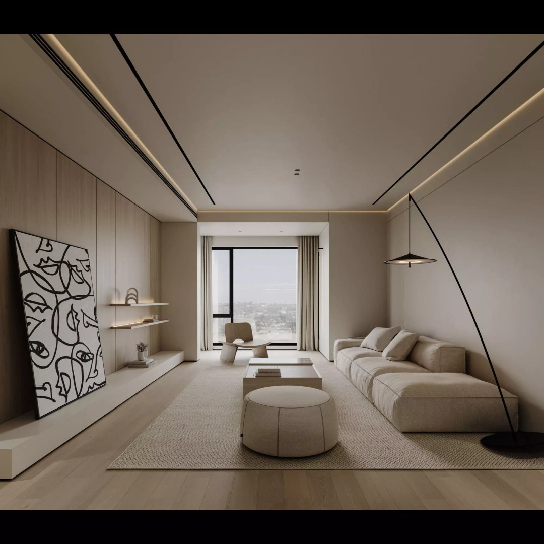 Apartment Interior Scene 3D Model – Realistic Textured Interior, Corona Renderer - View 2