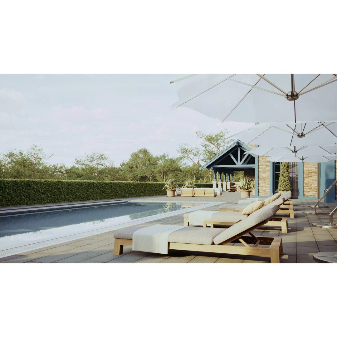 Exterior Scene 3D Model – Realistic Architectural Landscape, FBX - View 7