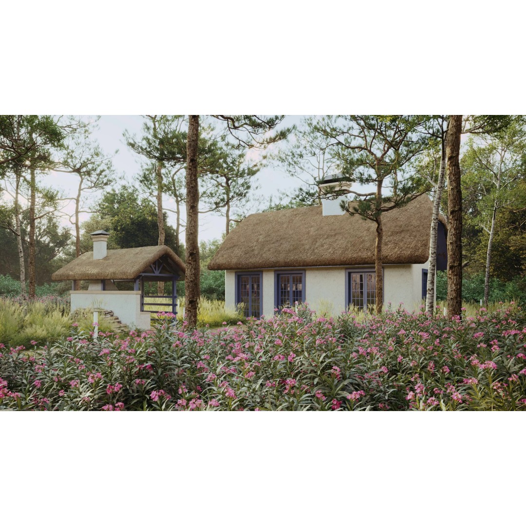 Exterior Scene 3D Model – Realistic Architectural Landscape, FBX - View 8