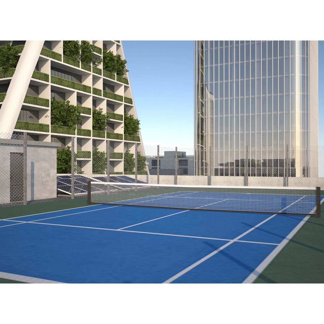 Belfort City 3D Model – Low-Poly Modular City Blocks, FBX - View 44