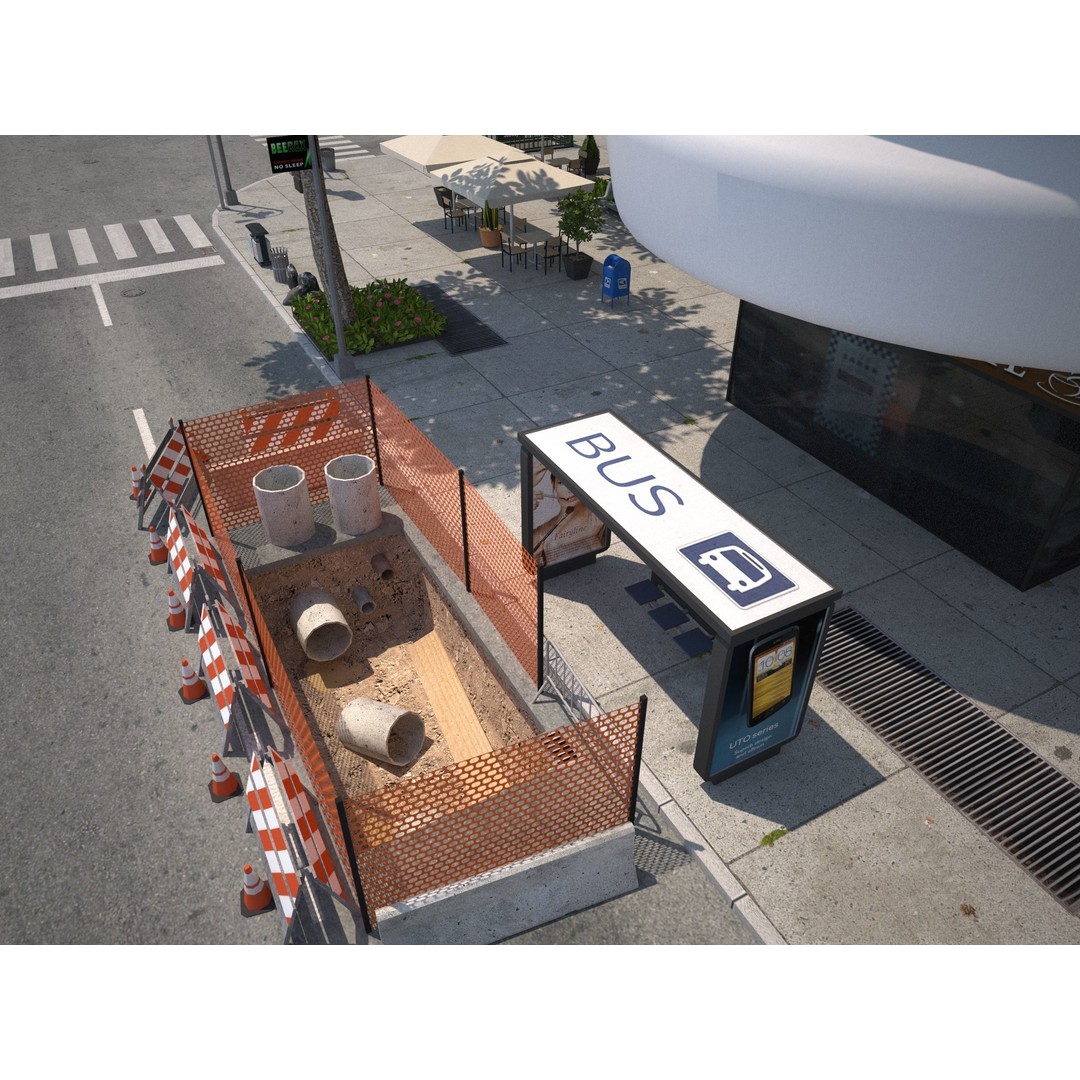 Belfort City 3D Model – Low-Poly Modular City Blocks, FBX - View 47