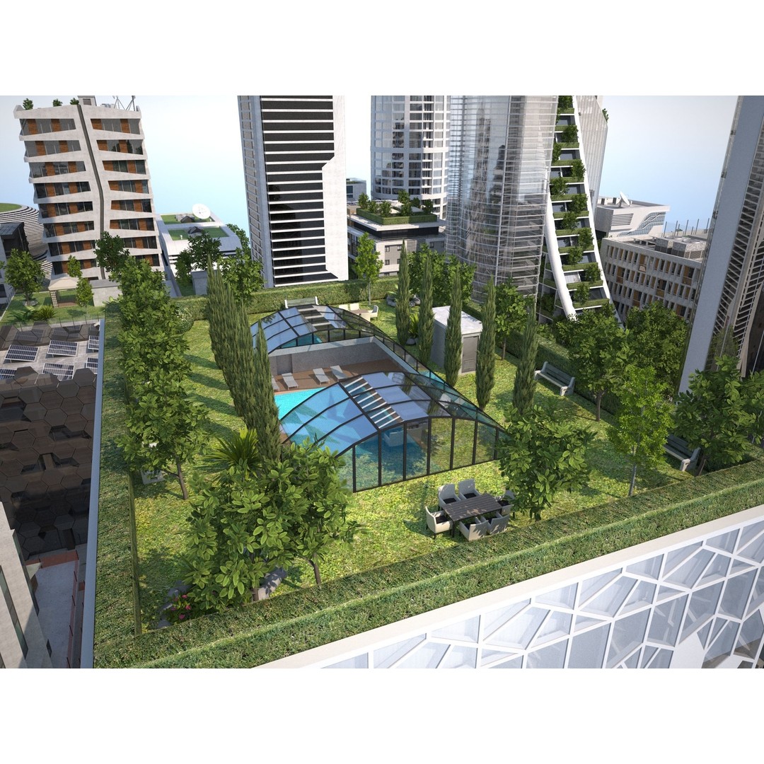 Belfort City 3D Model – Low-Poly Modular City Blocks, FBX - View 5