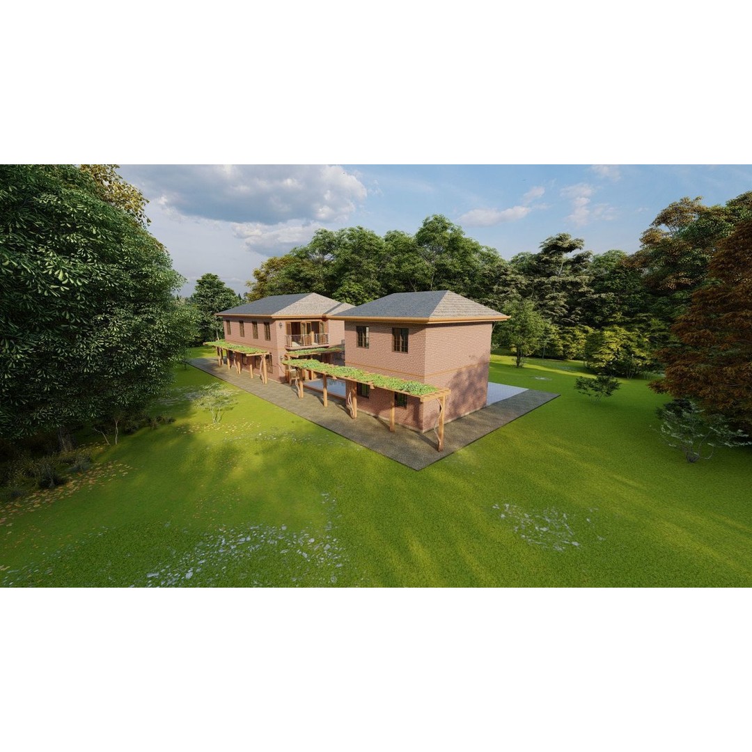 Modern Villa 3D Model – High Poly Architectural Asset, FBX, OBJ - View 14