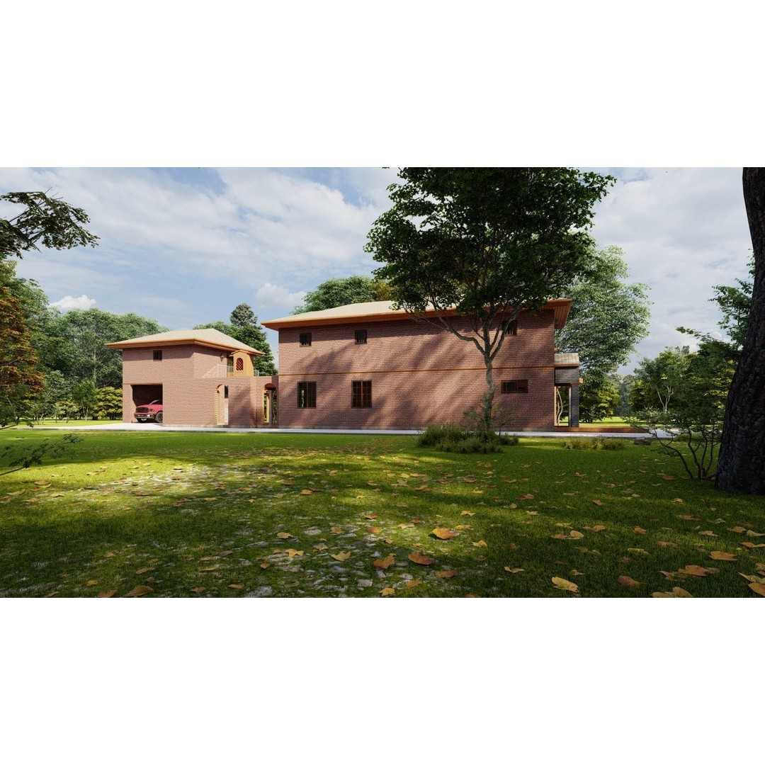 Modern Villa 3D Model – High Poly Architectural Asset, FBX, OBJ - View 16