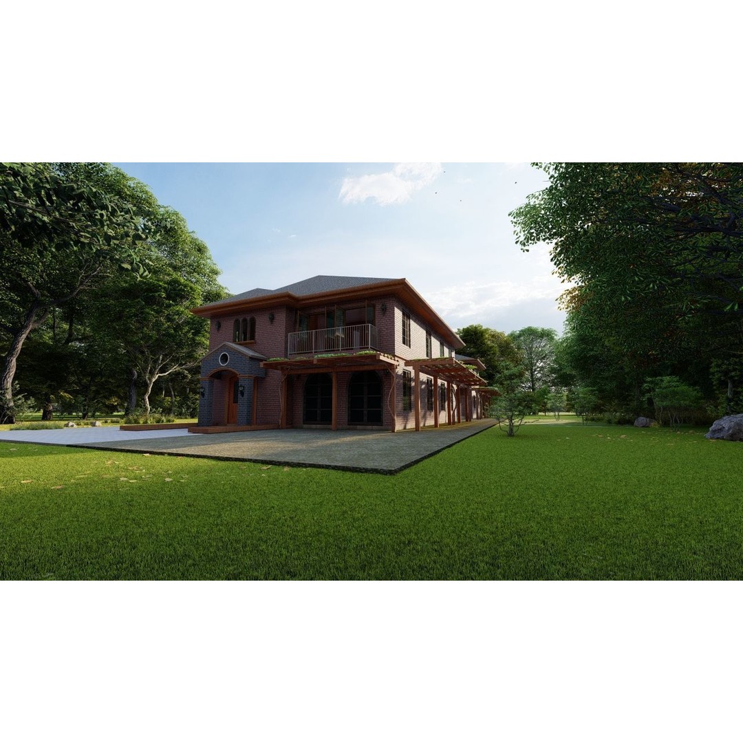 Modern Villa 3D Model – High Poly Architectural Asset, FBX, OBJ - View 17