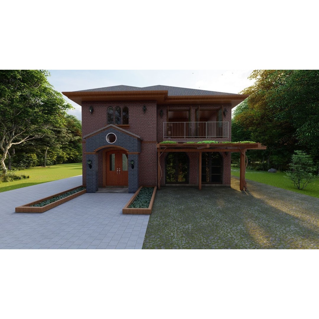 Modern Villa 3D Model – High Poly Architectural Asset, FBX, OBJ - View 18