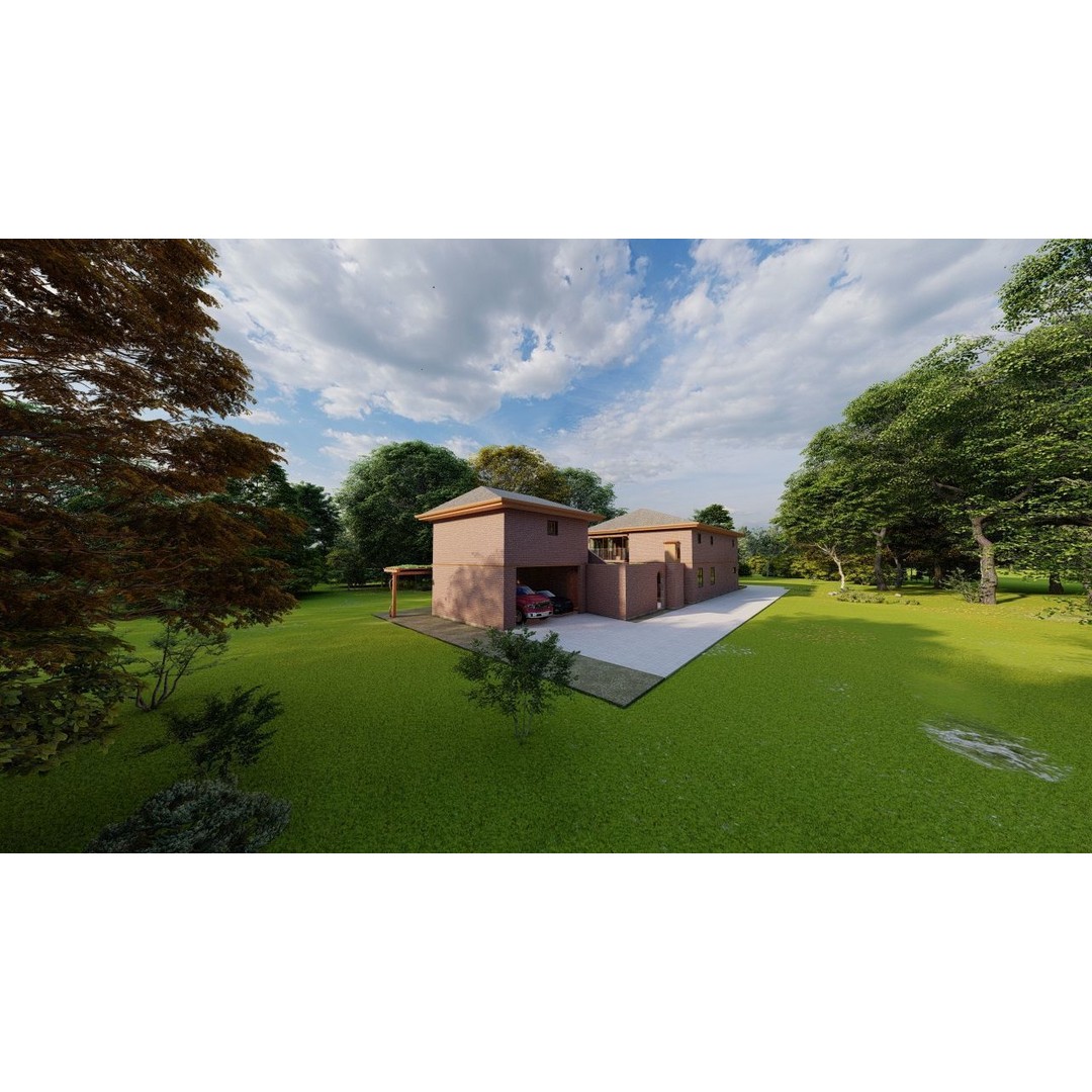 Modern Villa 3D Model – High Poly Architectural Asset, FBX, OBJ - View 19