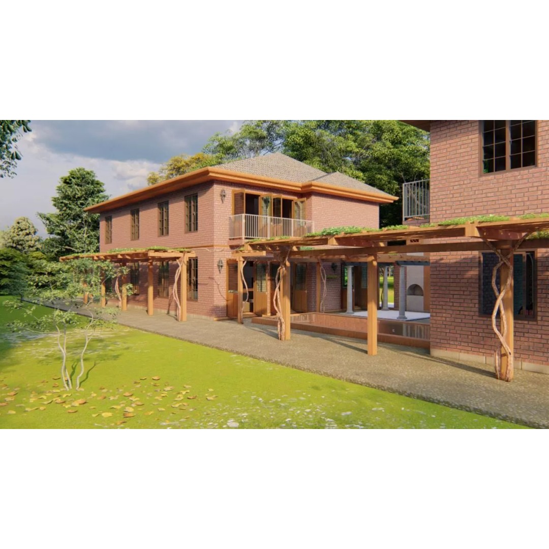 Modern Villa 3D Model – High Poly Architectural Asset, FBX, OBJ - View 2
